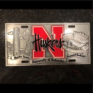 Nebraska Cornhusker sport plate